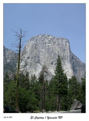 Beautiful day as we arrive at the Park. El Capitan