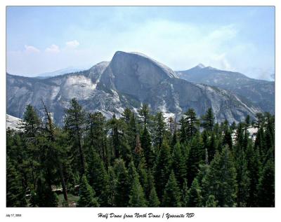 Half Dome From North Dome