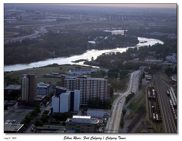 The Elbow River and Fort Calgary