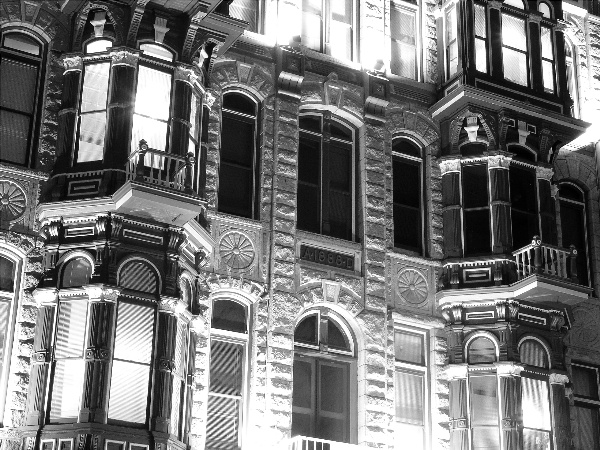 Looking Up While Crossing The Street<br>