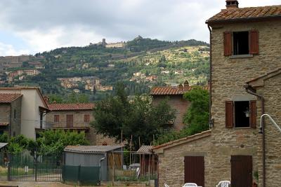 Cortona view from farmhouse