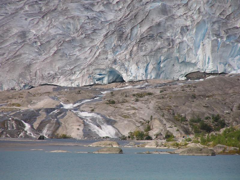glacier looks dirty, no?