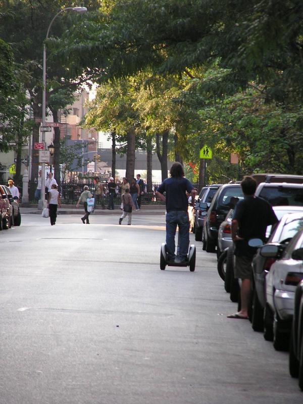 NYC - 1st live Segway sighting! during blackout