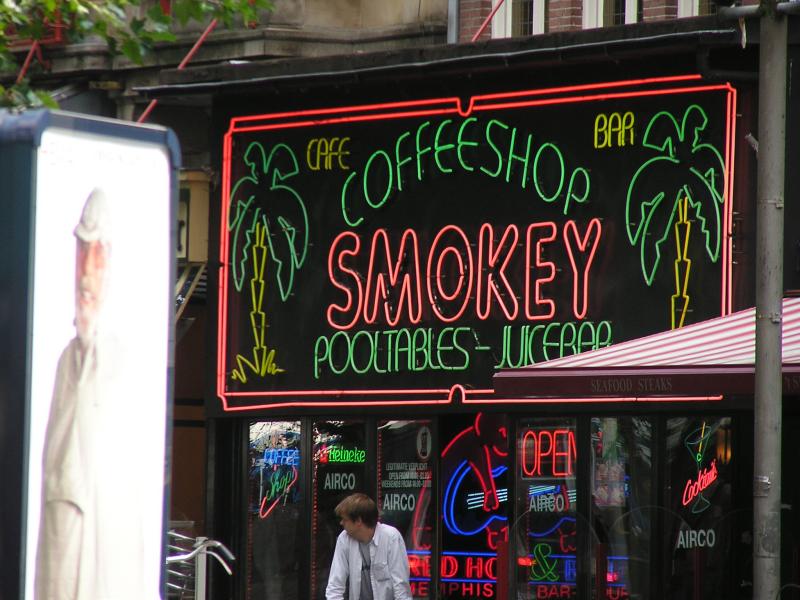 All coffee shops offer pot as freely/legally as cigarettes