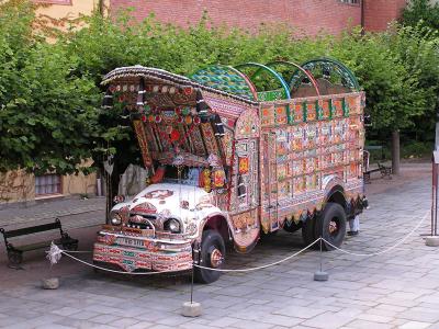 A bus of one of the many Pakistani immigrants from the 70s