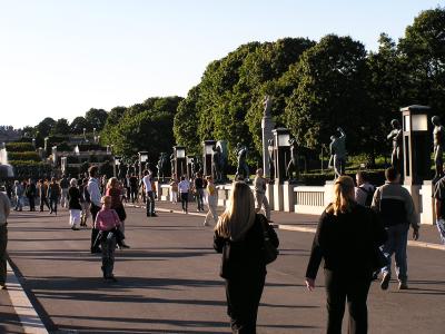 Main walkway at Frogner Park