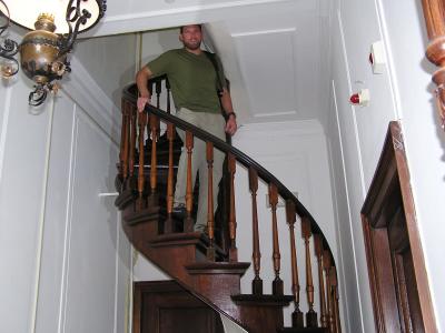 old hotels have small staircases