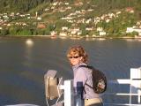 Another windy ferry ride with fall temperatures