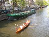 Canal Life - houseboat in background