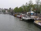 Folks live on the canals in houseboats