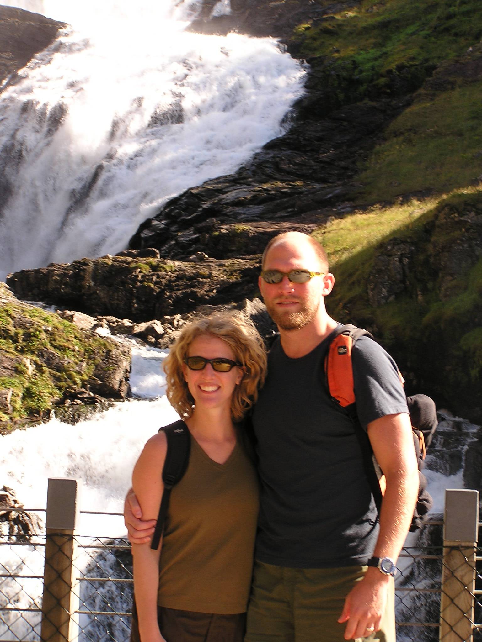 Obligatory couple shot in front of waterfall