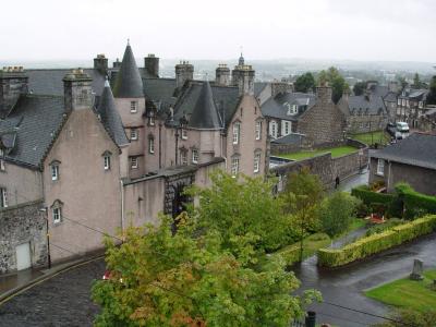 Argyll's Lodging was built in the 17th Century by Sir William Alexander(the founder of Nova Scotia)and has been preserved to look as it did in 1680 when the 9th Earl of Argyll lived there. This picture was taken from the window in our room in the Portcullis Hotel