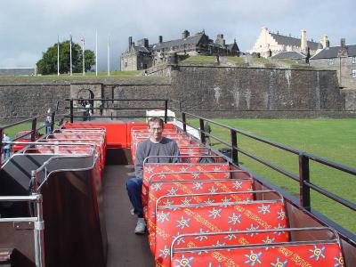 We used the Stirling Tour Bus to get around the city and see the sights.  It was really a good bargain, it was 7.50 for adults and you could ride all day and you could also travel the next day free.  It took us to all the sites and you could stay at each one as long as you liked