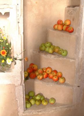 fruit kept inside a church