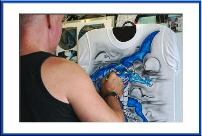 ....get your T-shirt airbrushed,....