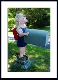 Around here its that time again and Miss  Pignatious heads off to school dressed in style!