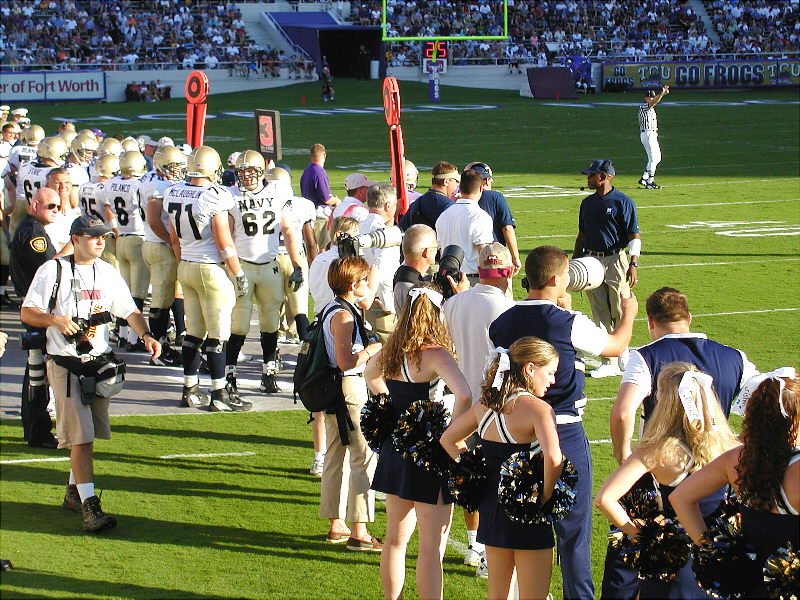 Navy Sideline