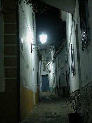 Jimera de Libar at night - street