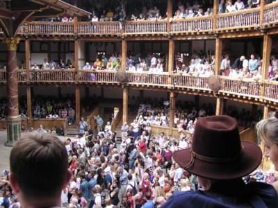 The audience at the Globe Theatre, London, September 5.