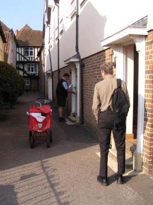 RW waiting patiently for the postman.