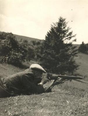 Grandad at Bisley shooting range
