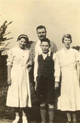 Grandad GranVera and Ken 1934 Kingsley cottages