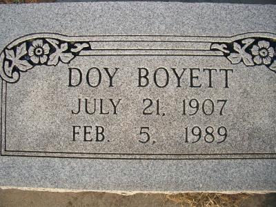 Doy Boyett - Son of George W. Boyett