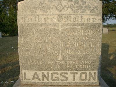 Uncle John U. Langston & Aunt  Florence Dalton Langston