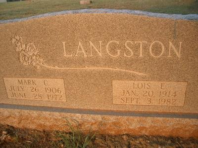 Mark C. Langston b. 1906 d. 1972