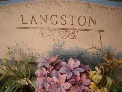 Tom Langston b. 1879