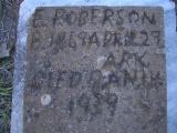 E. Roberson b. 1868 d. 1939