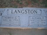 Lucian T. Langston b. 1908 d. 1991