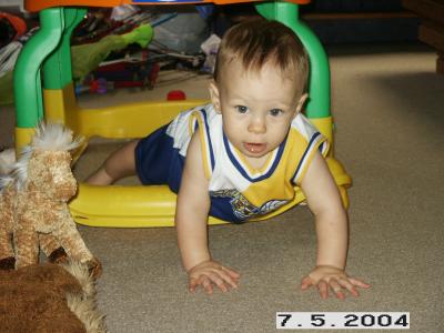 I crawl EVERYWHERE!!!