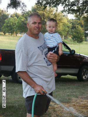 I love to help Dad with the yard..