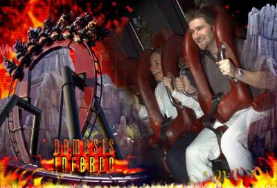Clint and Julie on the Nemesis Inferno.
