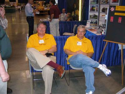 Tim Dickinson & Don Golde holding down the Details West chairs