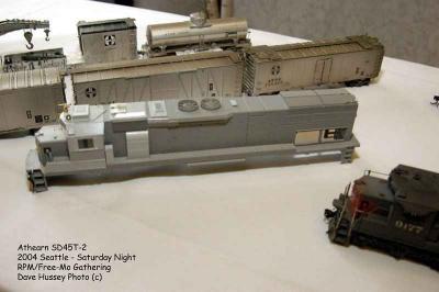 Test shot of the Athearn SD45T-2