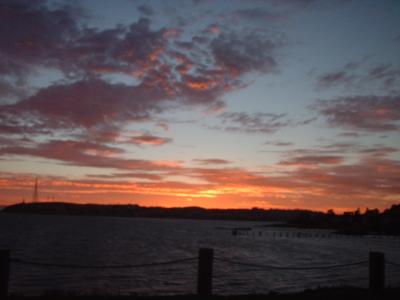 july sunset 2004 in Benicia