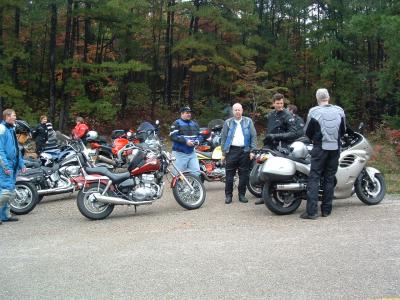 Catching our breath at the end of Push Mtn.