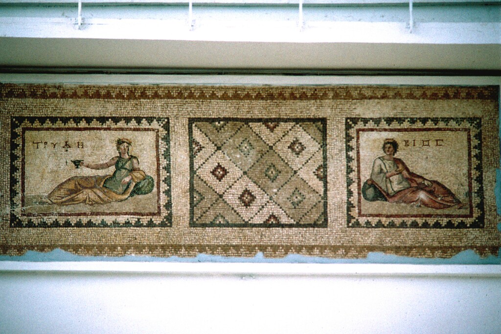 Antakya mosaic Bios and Tryphe.