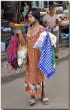 Colorful cloth - Hledan Market, Yangon