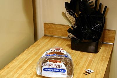 It's not strange to find a loaf in the kitchen...