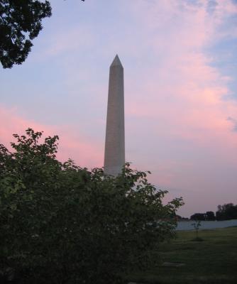 Washington Monument at Sunset / July 04