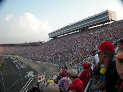 Backstretch stands