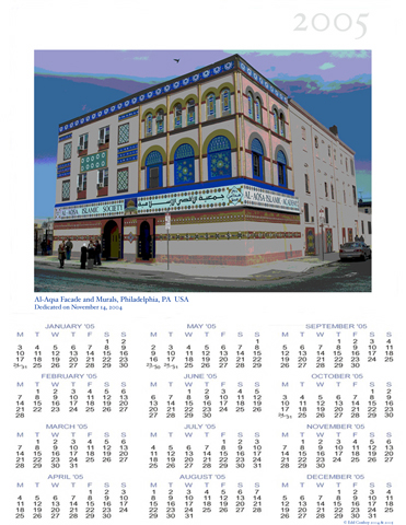 Al-Aqsa Calendar Facade Dedication