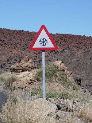 Snow in the desert?