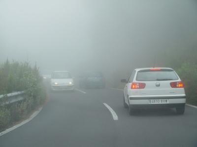 Ibiza in the mist