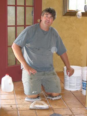 Tile work ... just about done!
