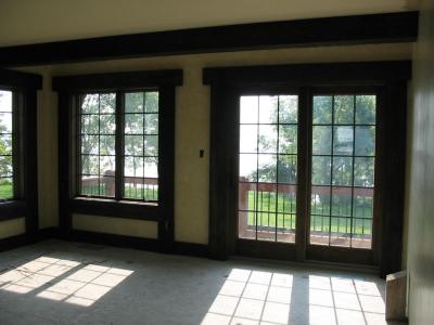 Master bedroom framed out - nice sun light