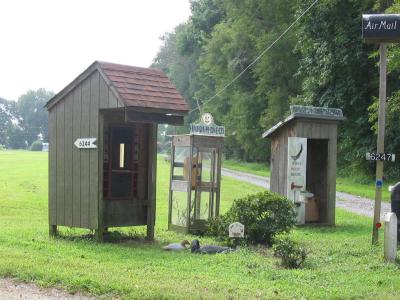 The local post office and rescue corner